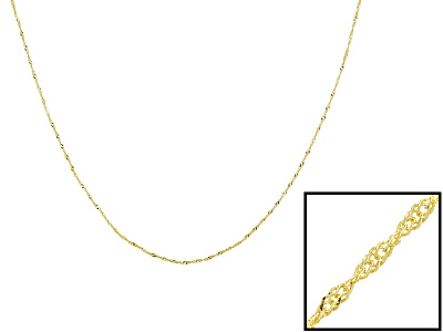 singapore chain  18k yellow